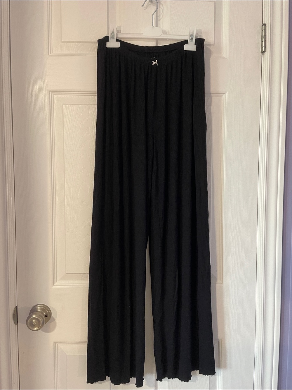 Aerie Black Wide-Leg Lounge Pants - Women’s